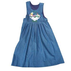 Chambray embellished jumper dress sz XL?